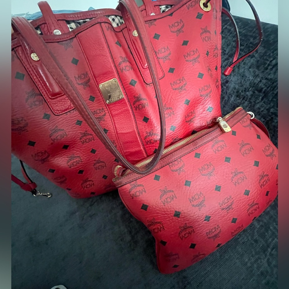 Authentic Medium MCM Tote/Pouch